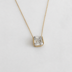 EMERALD-CUT Moissanite Necklace - 5.0ct