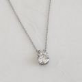Round-cut Moissanite Necklace - 2.0ct