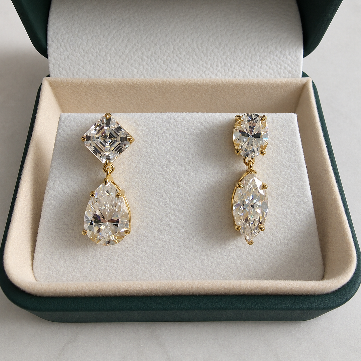 Madelen Earring Moissanite 12.4ct