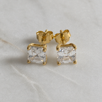 Princess-Cut Stud Earring Moissanite - 1.6ct