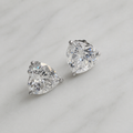 Heart-Cut Earrings Moissanite - 4.0ct