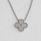 Clover Moissanite Necklace - 0.49ct
