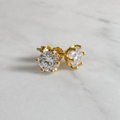 Round-Cut Stud Earring Moissanite - 2.0ct