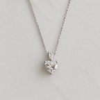 Heart-cut Moissanite Necklace - 2.34ct
