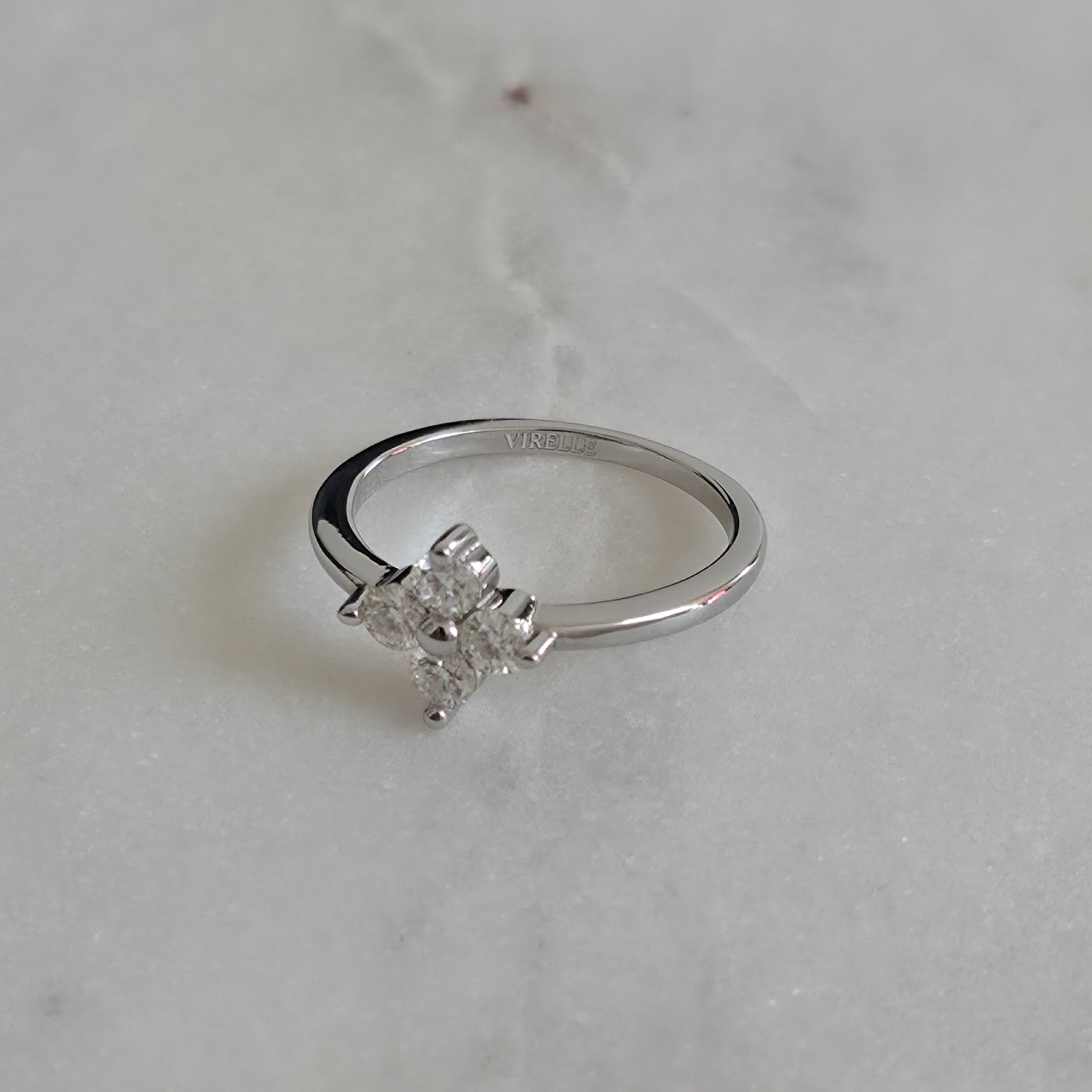 BLOOM CLUSTER 4-STONE MOISSANITE RING - 0.40ct