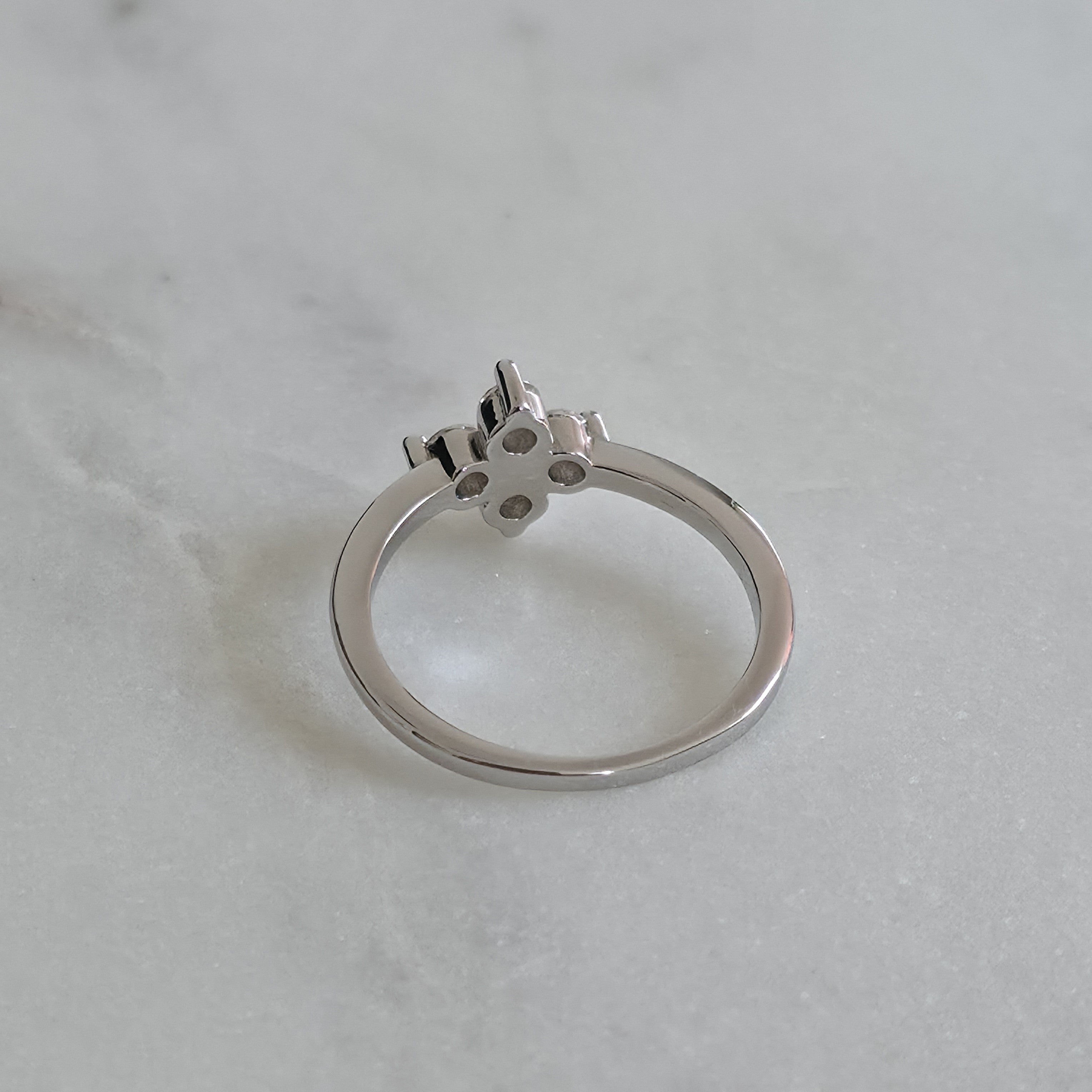BLOOM CLUSTER 4-STONE MOISSANITE RING - 0.40ct