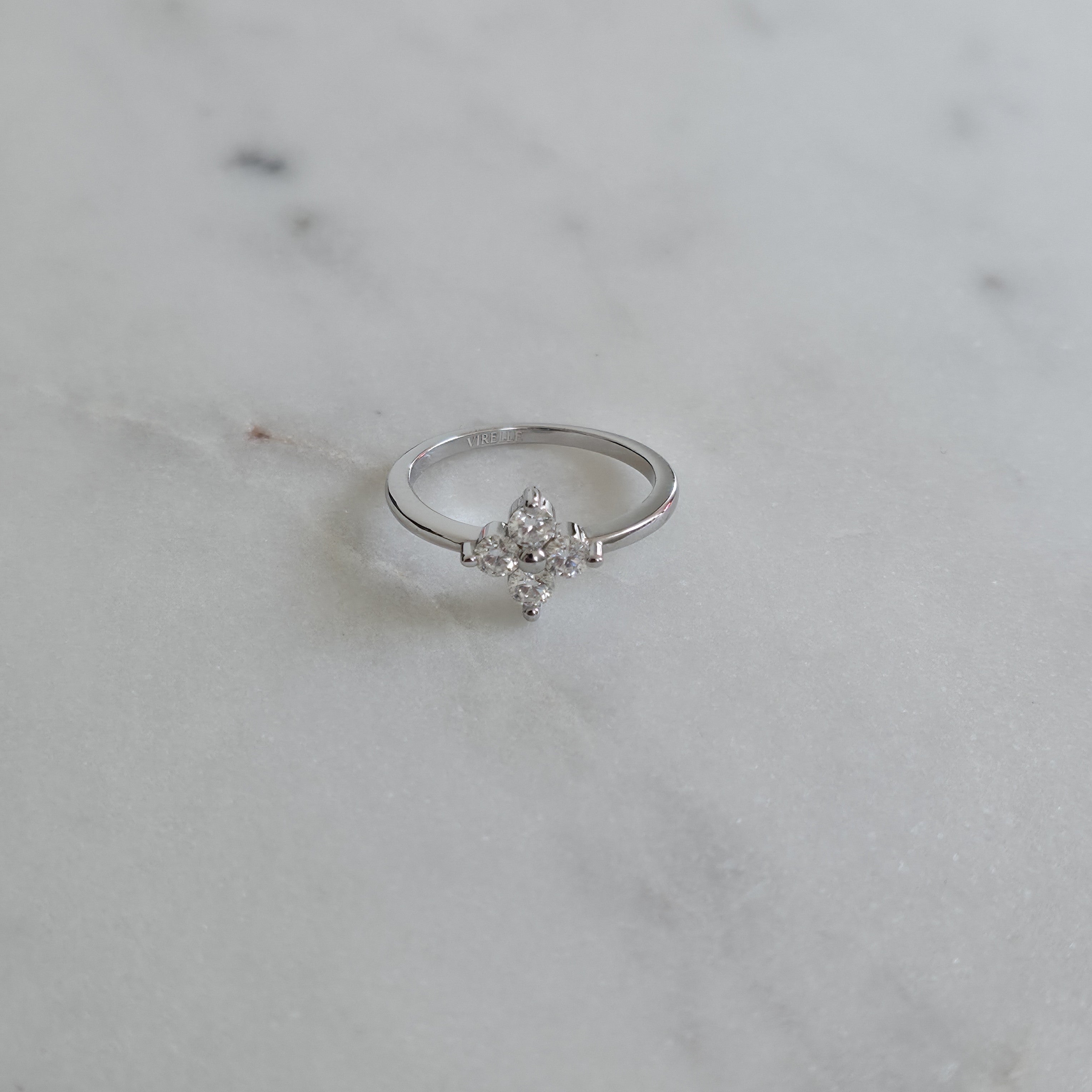 BLOOM CLUSTER 4-STONE MOISSANITE RING - 0.40ct