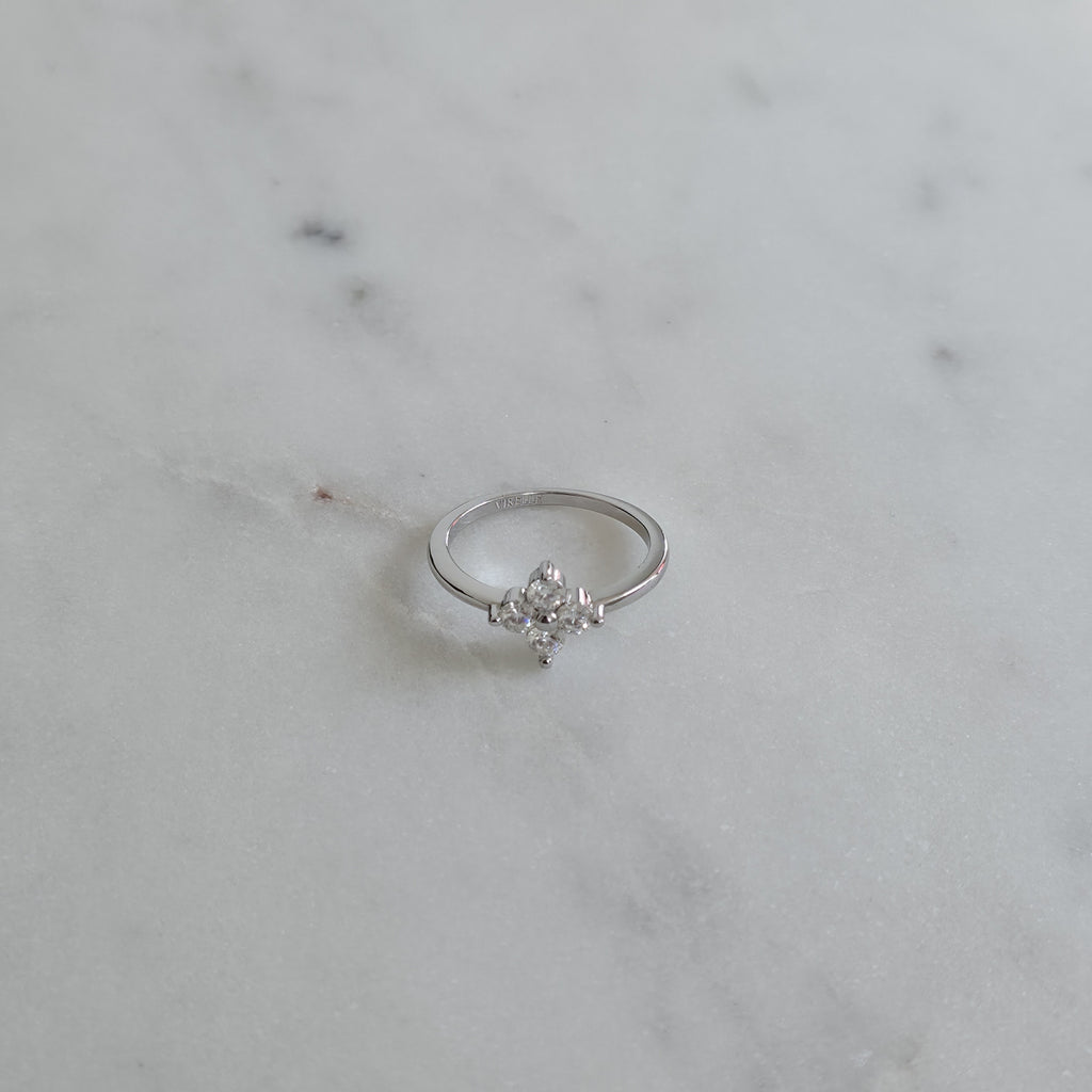 BLOOM CLUSTER 4-STONE MOISSANITE RING - 0.40ct