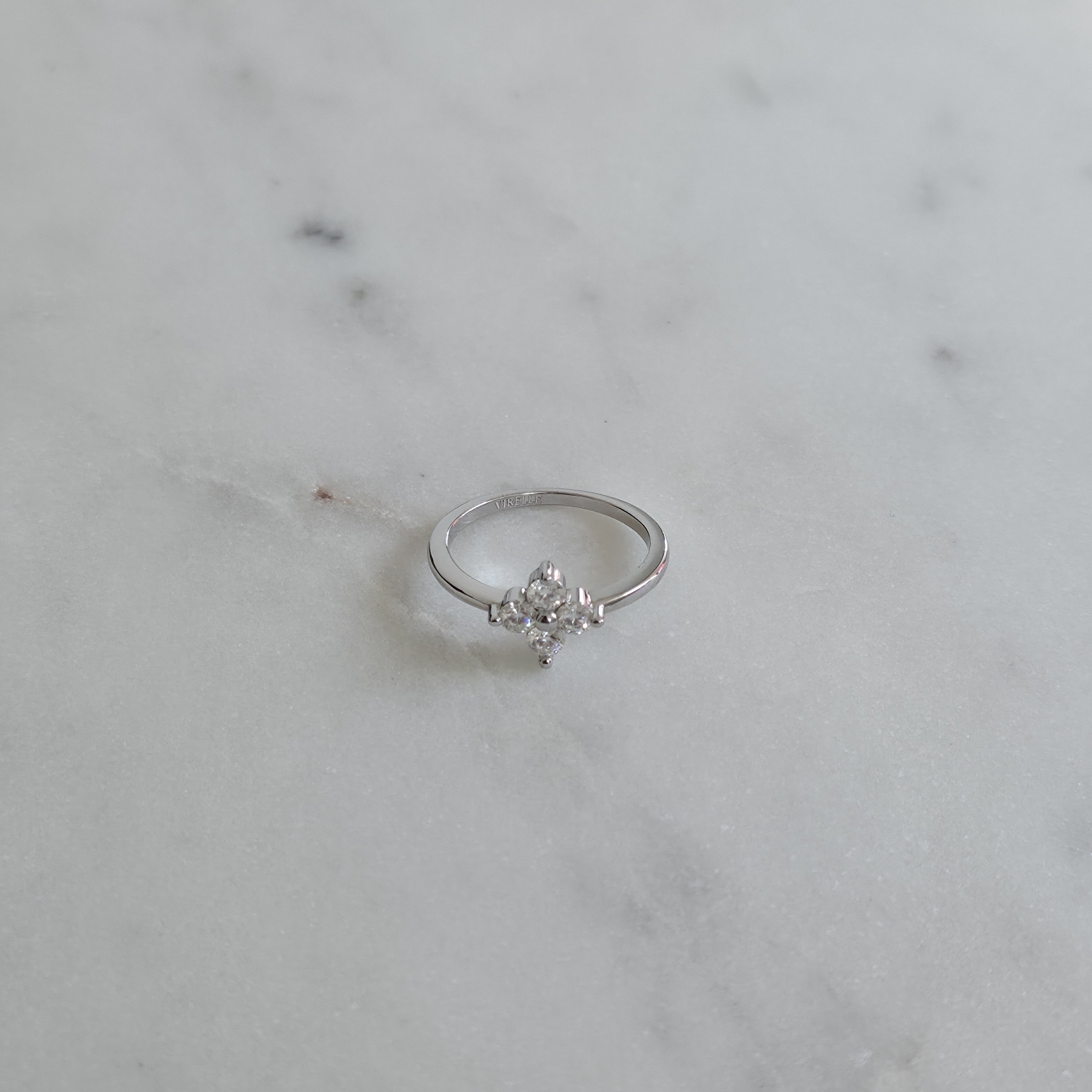 BLOOM CLUSTER 4-STONE MOISSANITE RING - 0.40ct