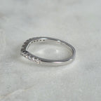 ALLIANCE CURVED STACKING 17st MOISSANITE RING - 0.26ct