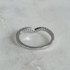 ALLIANCE CURVED STACKING 17st MOISSANITE RING - 0.26ct