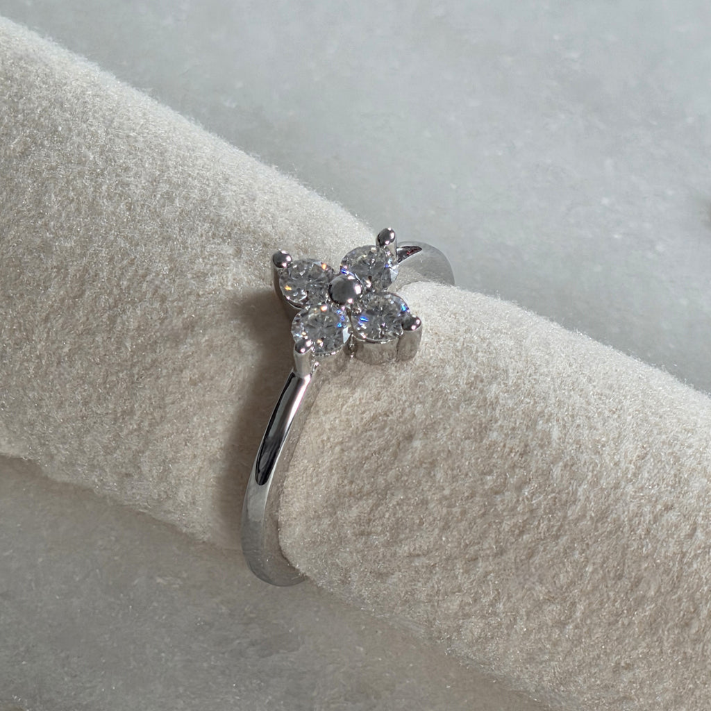 BLOOM CLUSTER 4-STONE MOISSANITE RING - 0.40ct