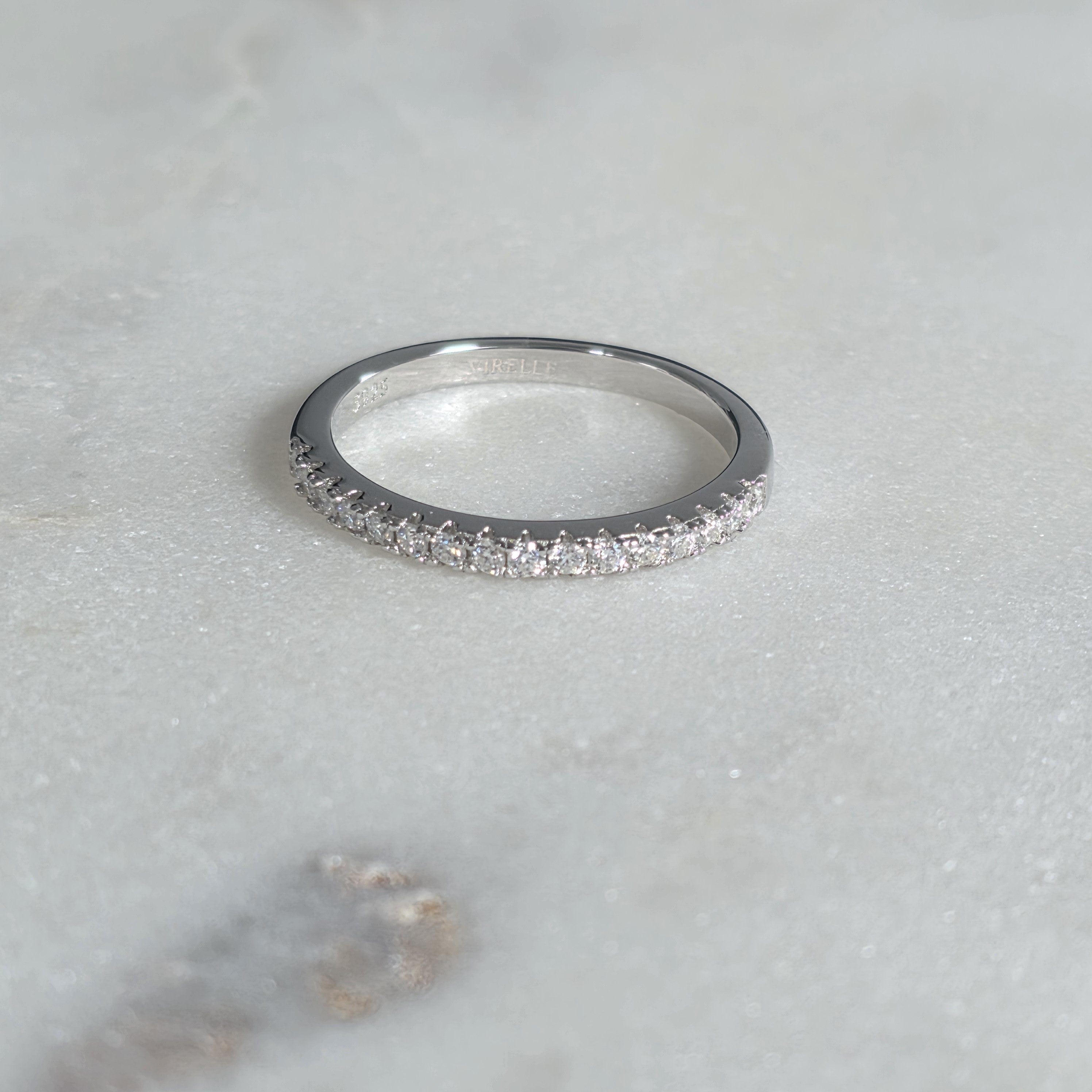 ALLIANCE STACKING 16-STONE MOISSANITE RING - 0.24ct