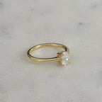 SOLITAIRE OVAL-CUT MOISSANITE RING - 1.0ct