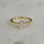 SOLITAIRE OVAL-CUT MOISSANITE RING - 1.0ct