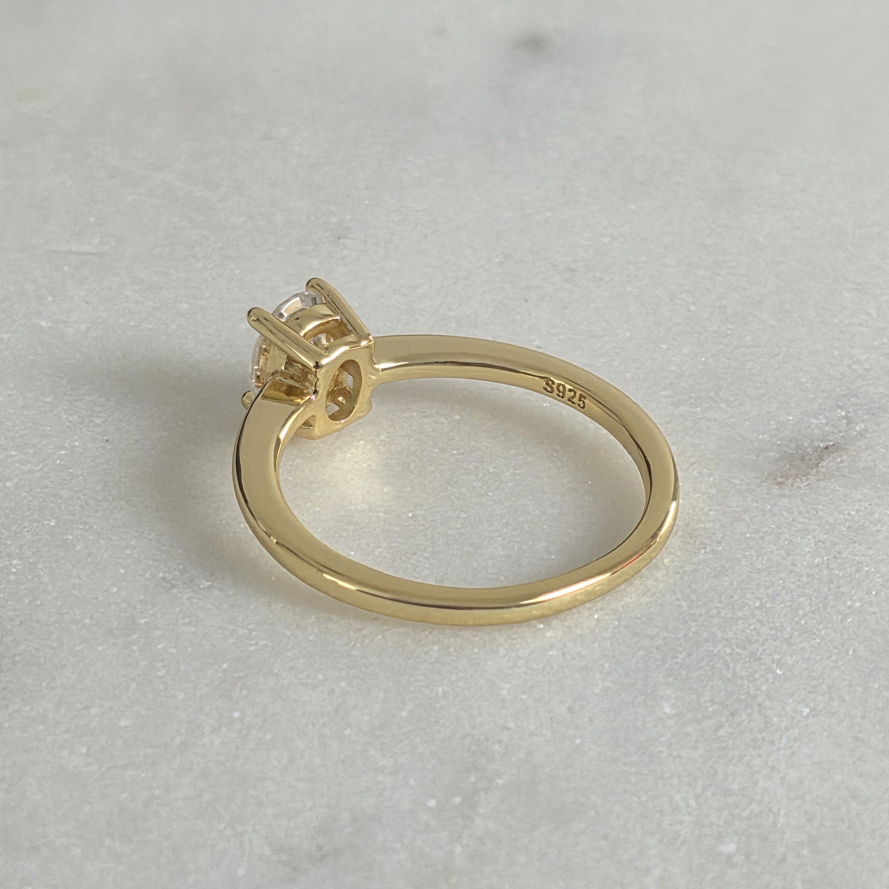 SOLITAIRE OVAL-CUT MOISSANITE RING - 1.0ct
