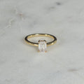SOLITAIRE EMERALD-CUT MOISSANITE RING - 1.02ct