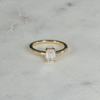 SOLITAIRE EMERALD-CUT MOISSANITE RING - 1.02ct