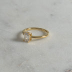 SOLITAIRE EMERALD-CUT MOISSANITE RING - 1.02ct
