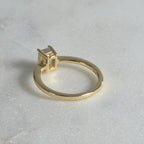 SOLITAIRE EMERALD-CUT MOISSANITE RING - 1.02ct