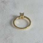SOLITAIRE EMERALD-CUT MOISSANITE RING - 1.02ct