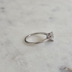 SOLITAIRE HEART-CUT MOISSANITE RING - 1.0ct