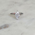 SOLITAIRE MARQUISE-CUT MOISSANITE RING - 2.0ct
