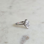 SOLITAIRE MARQUISE-CUT MOISSANITE RING - 2.0ct