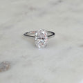 SOLITAIRE OVAL-CUT MOISSANITE RING - 4.5ct