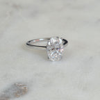 SOLITAIRE OVAL-CUT MOISSANITE RING - 4.5ct