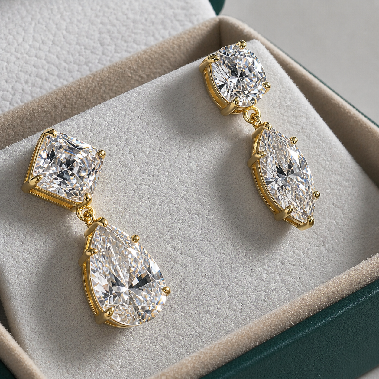 Madelen Earring Moissanite 12.4ct