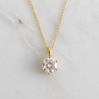 Round-cut Moissanite Necklace - 2.0ct