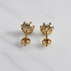Round-Cut Stud Earring Moissanite - 2.0ct