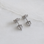 Cross Stud Earring Moissanite 0.34ct