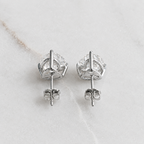 Heart-Cut Earrings Moissanite - 4.0ct
