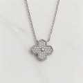 Clover Moissanite Necklace - 0.49ct