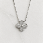 Clover Moissanite Necklace - 0.49ct