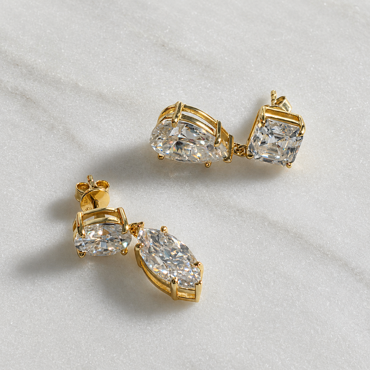 Madelen Earring Moissanite 12.4ct