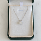 Round-cut Moissanite Necklace - 2.0ct