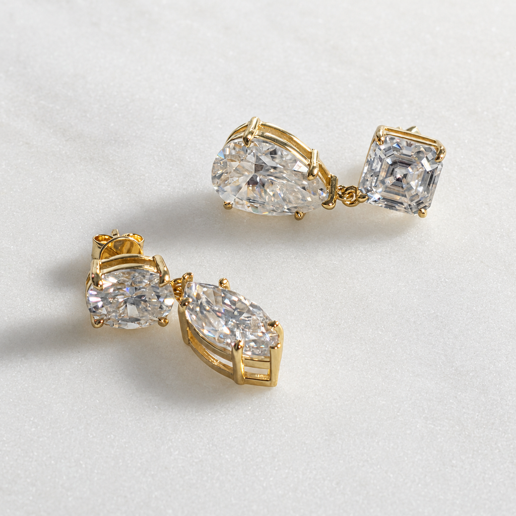 Madelen Earring Moissanite 12.4ct