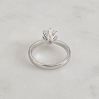 CLASSIC SOLITAIRE 6-PRONG ROUND-CUT MOISSANITE RING - 1.0ct