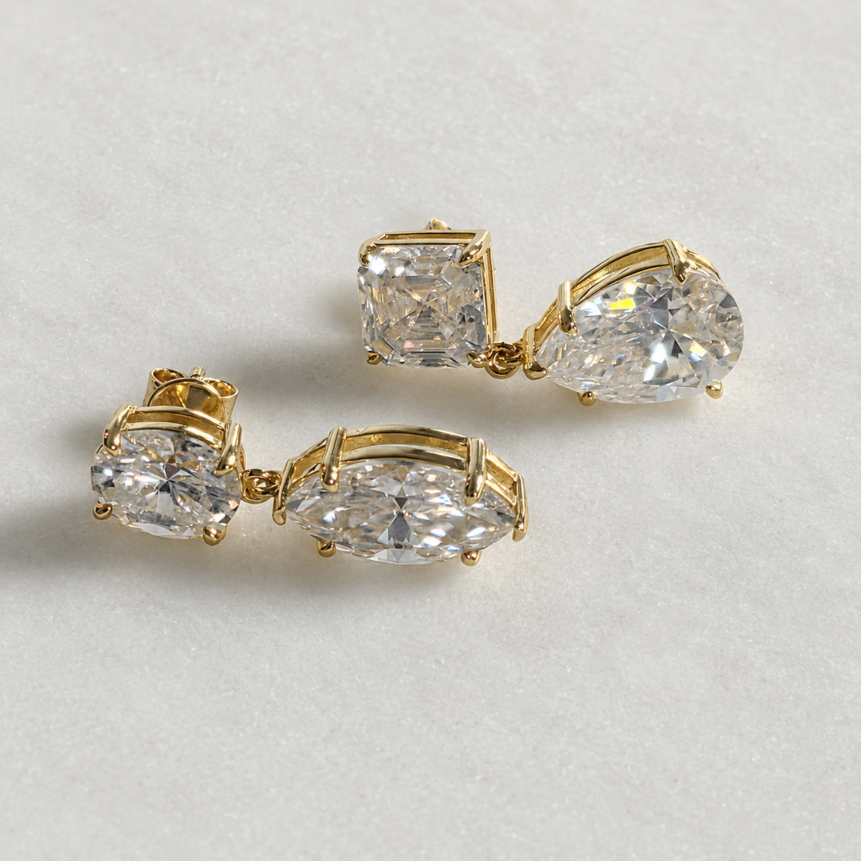 Madelen Earring Moissanite 12.4ct