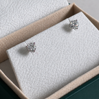 Round-Cut Stud Earring Moissanite - 1.0ct