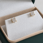 Princess-Cut Stud Earring Moissanite - 1.6ct