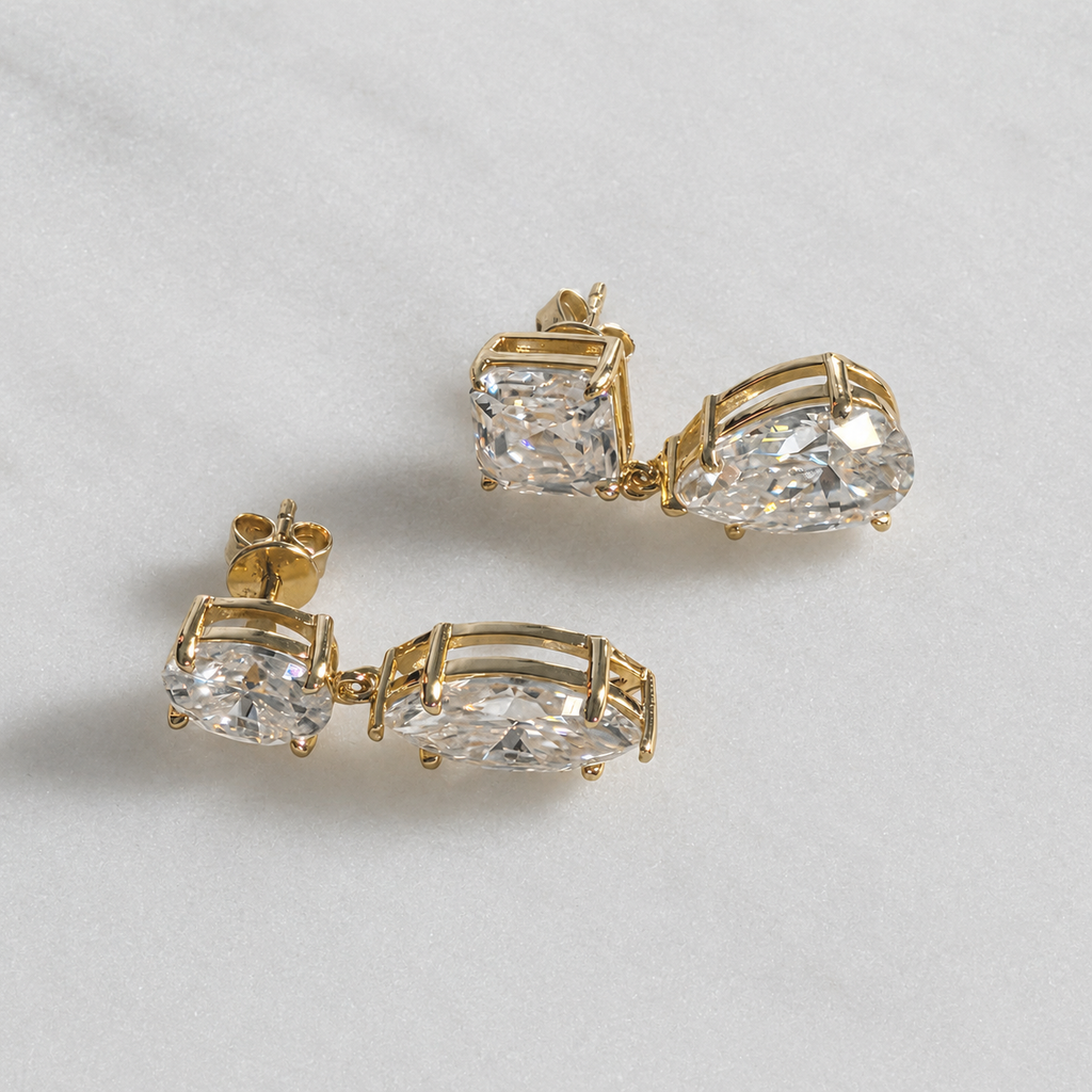 Madelen Earring Moissanite 12.4ct