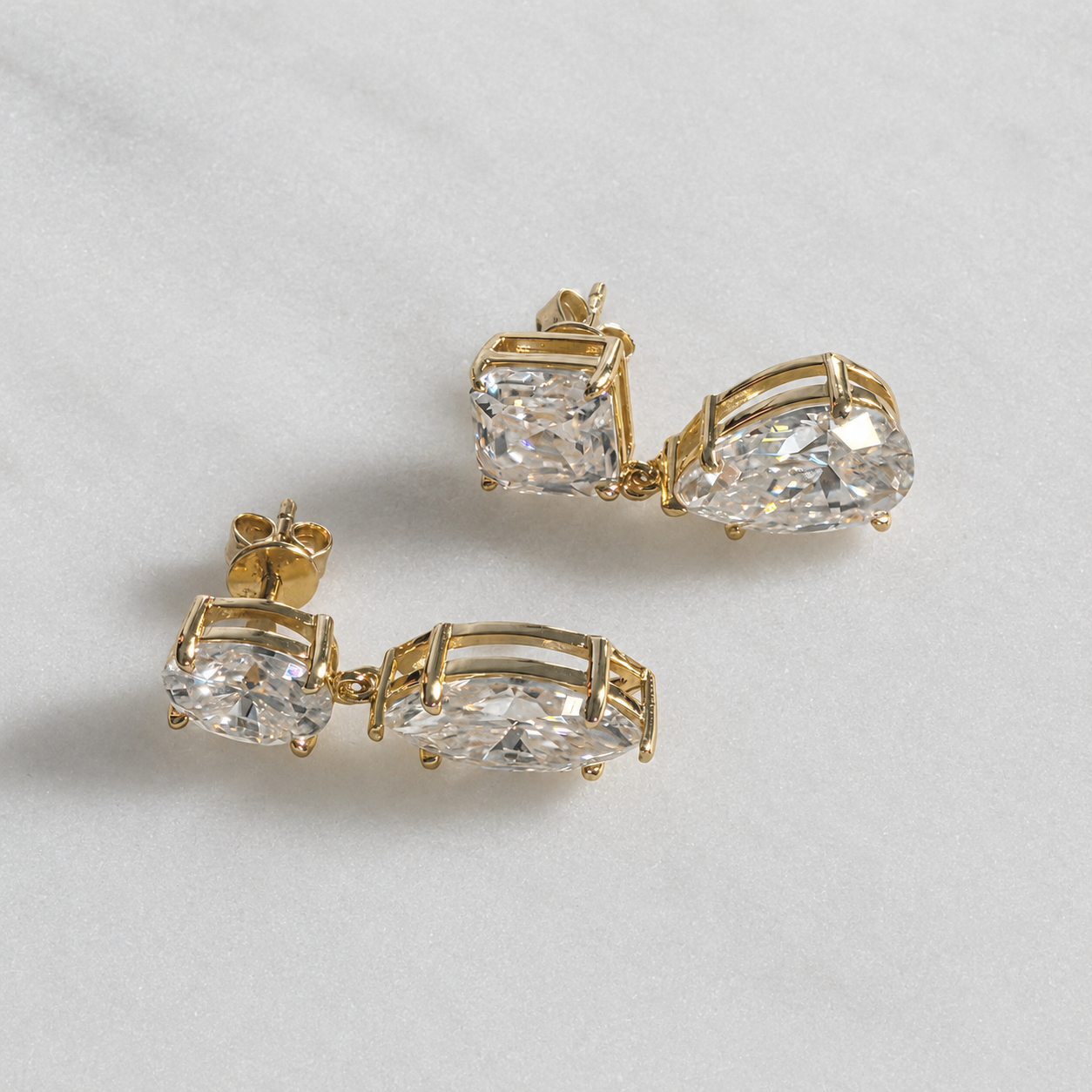 Madelen Earring Moissanite 12.4ct