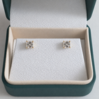 Princess-Cut Stud Earring Moissanite - 1.6ct